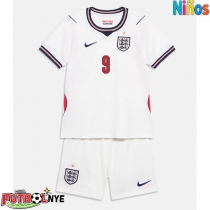 Camiseta Inglaterra Harry Kane #9 Primera Equipación para niños Mundial 2026 manga corta (+ pantalones cortos)